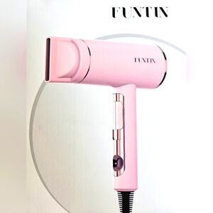 Cute Funtin smart Hair Dryer 1800W with accessories Baby Pink